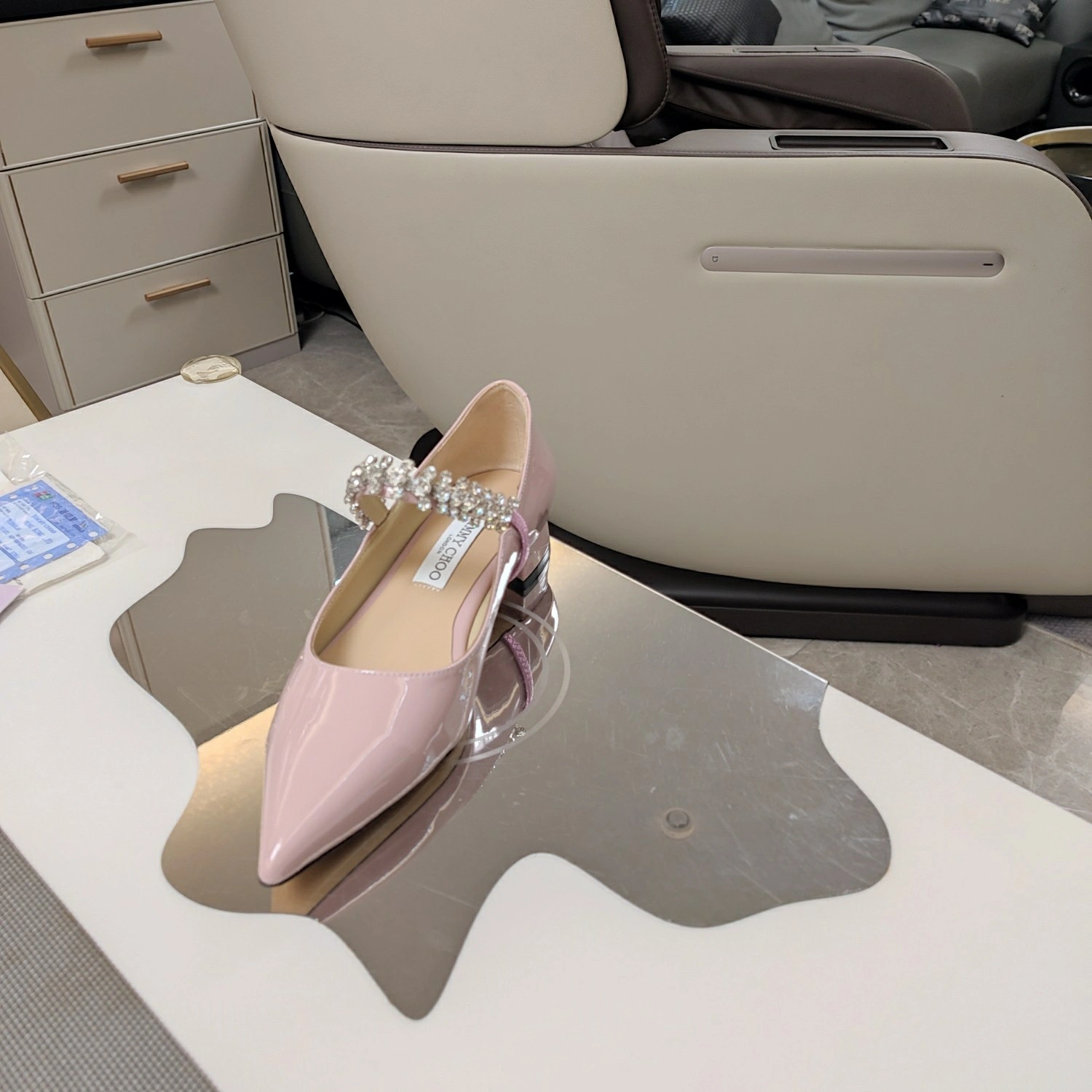 COCO-- Ji77y 3ho5 BINGPUMPFLAT-PAT-MACARON Heel height：4.5CM cowhide sheepskin item:E-X158D4070